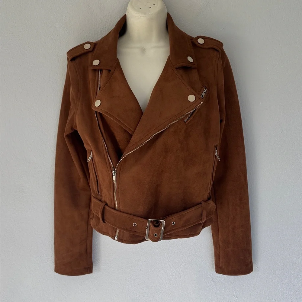 26 international sunset lane brown suede jacket size small - Picture 3 of 16